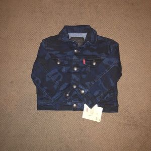 💙Levi baby blue camo jean jacket💙